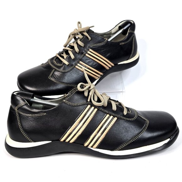 New Vtg Skechers Collection Brown Leather Shoes Sneakers Made In Italy Men's 13 - Picture 1 of 10